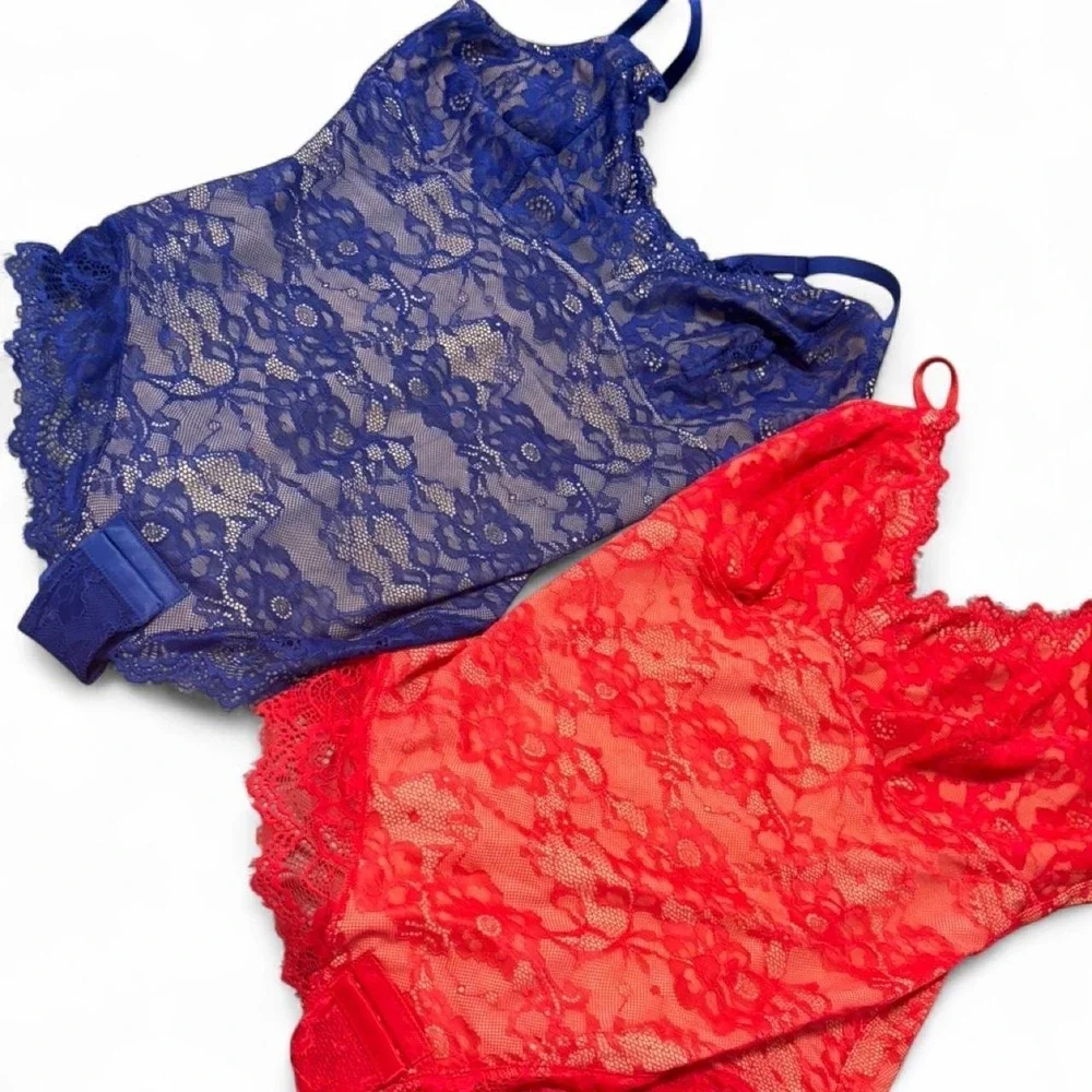 Women's lace teddy lingerie bundle Size XL